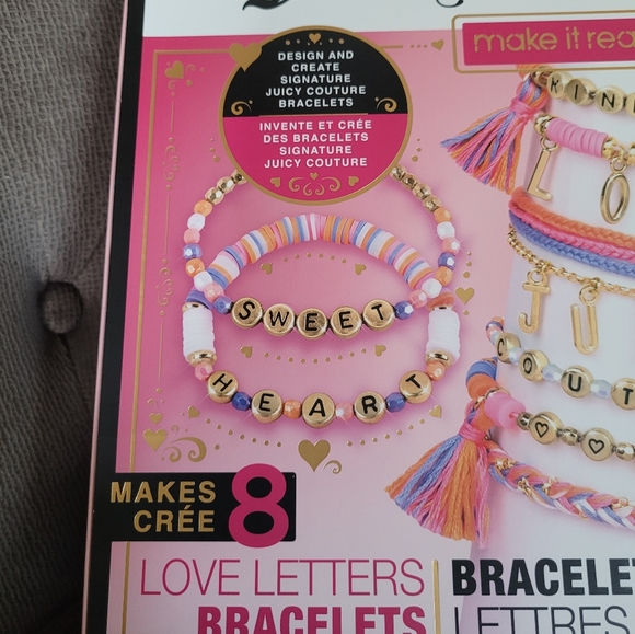 ✨️HP✨️ Juicy🍊 Couture Make It Real Love Letters DIY Bracelet Kit - NIB - Picture 15 of 16